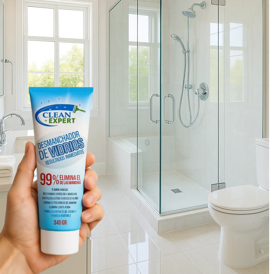 Desmanchador de Vidrios CLEAN EXPERT Presentación tubo + OBSEQUIO (esponja y guantes).