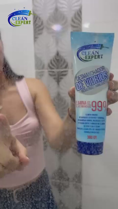 3 Desmanchadores de Vidrios CLEAN EXPERT Presentación tubo + OBSEQUIO (esponja y guantes).